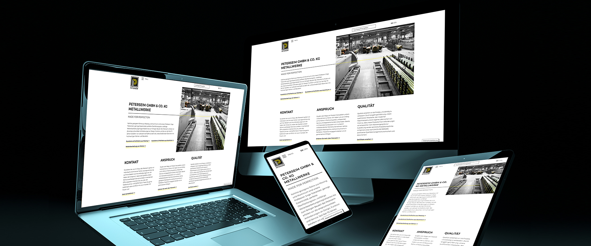 Responsive Design: Die neue Website der Peterseim Metallwerke